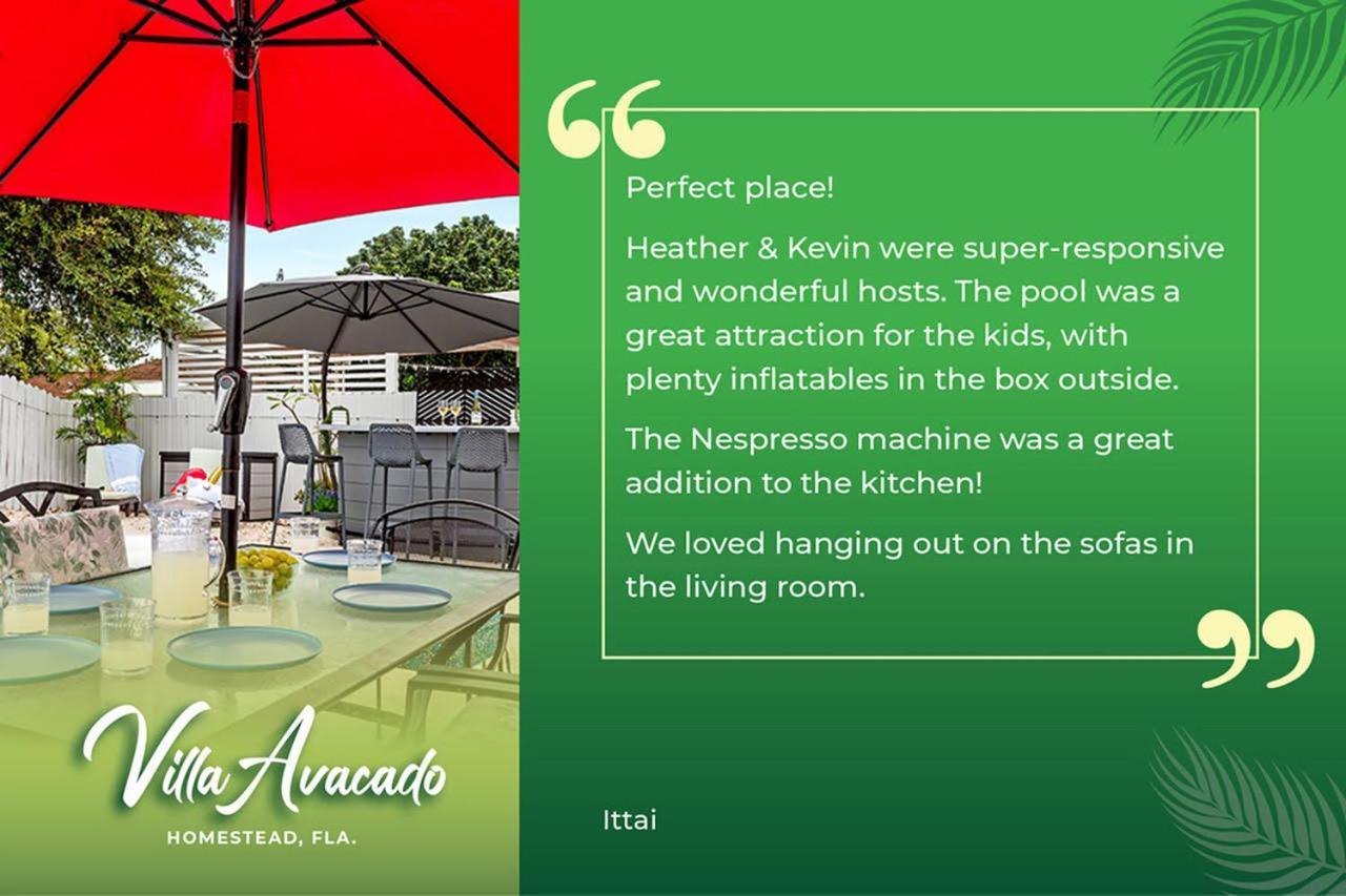 Bright Villa, Heated Pool, 2 Kings, By Everglades, Biscayne & Keys 홈스테드 외부 사진