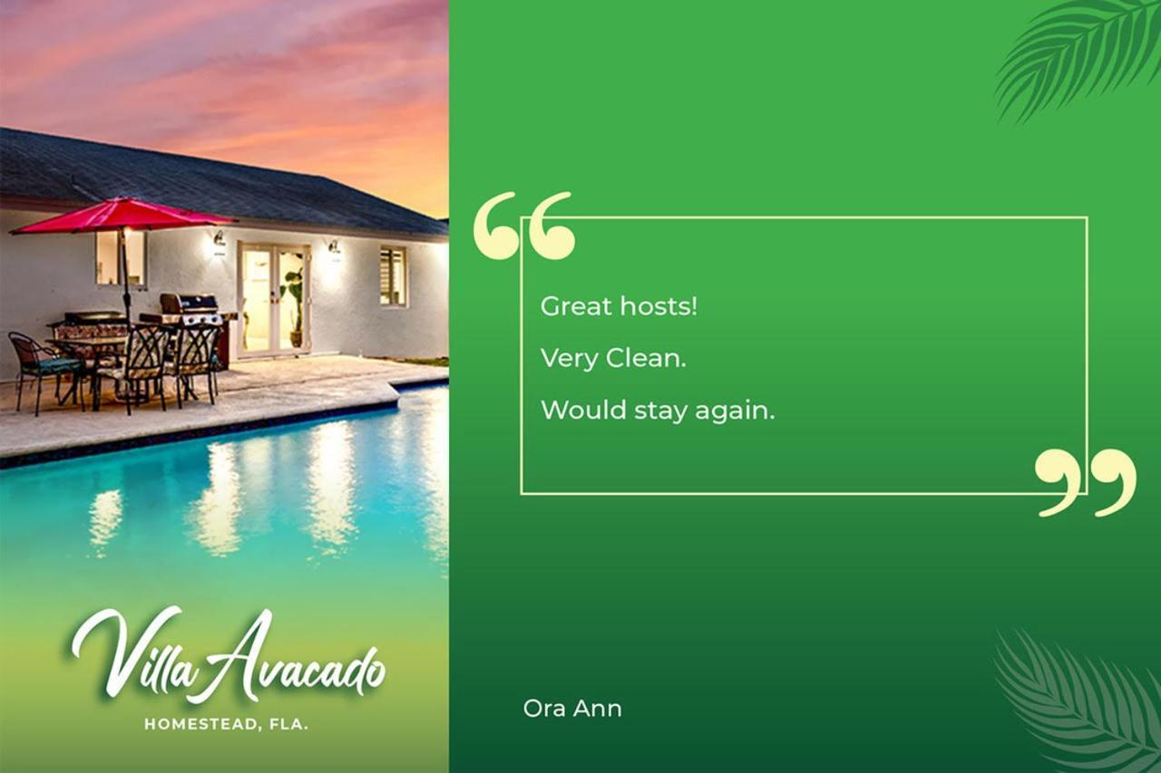 Bright Villa, Heated Pool, 2 Kings, By Everglades, Biscayne & Keys 홈스테드 외부 사진