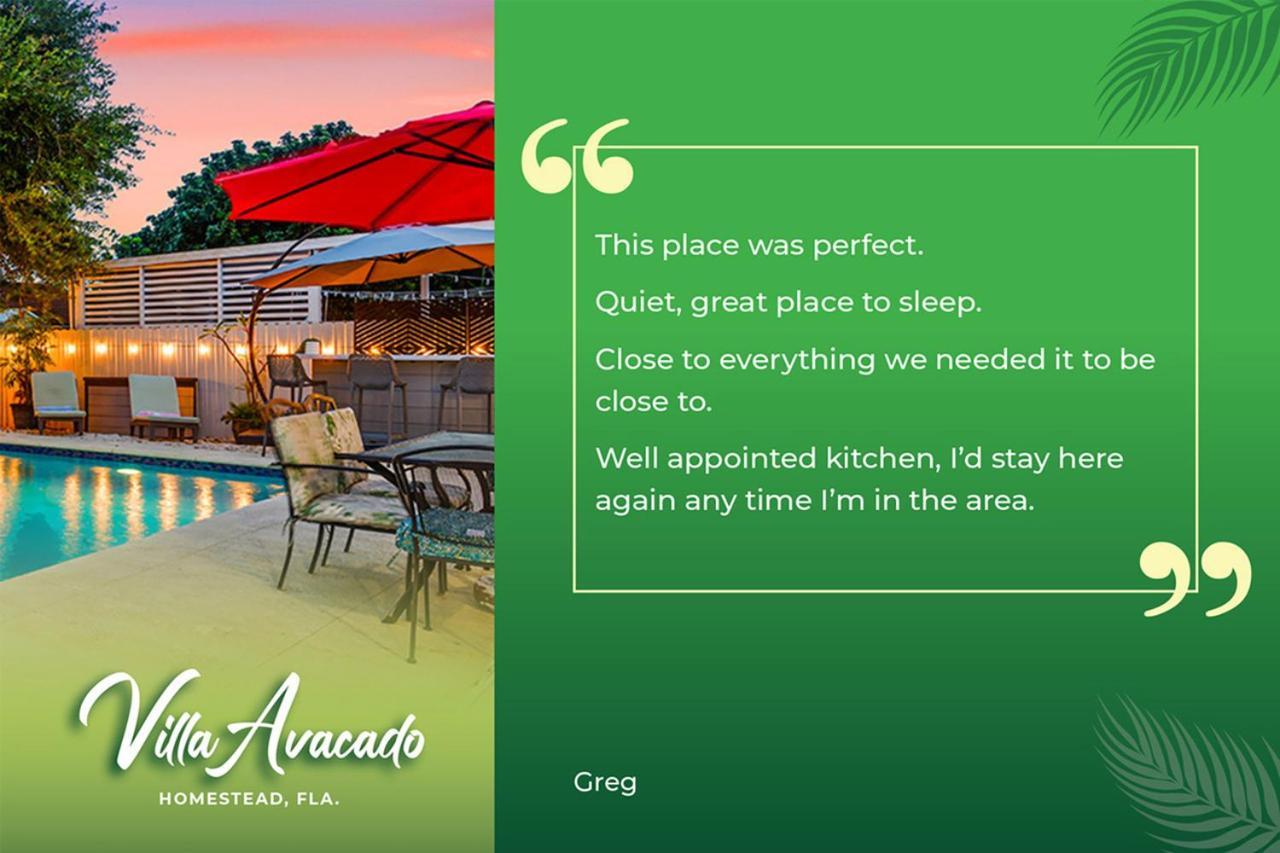 Bright Villa, Heated Pool, 2 Kings, By Everglades, Biscayne & Keys 홈스테드 외부 사진